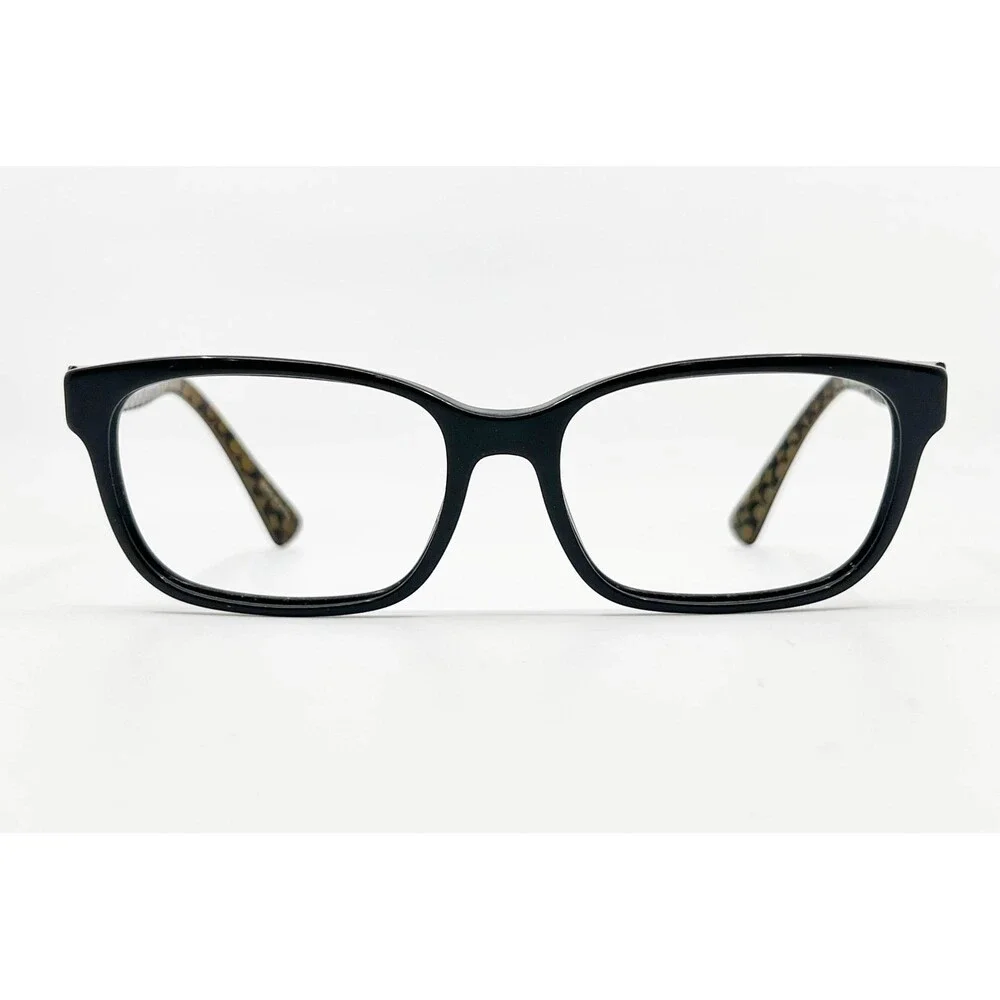 Coach Eyeglasses Womens Black HC 6062 Darcy Military Sig C 53-16-135